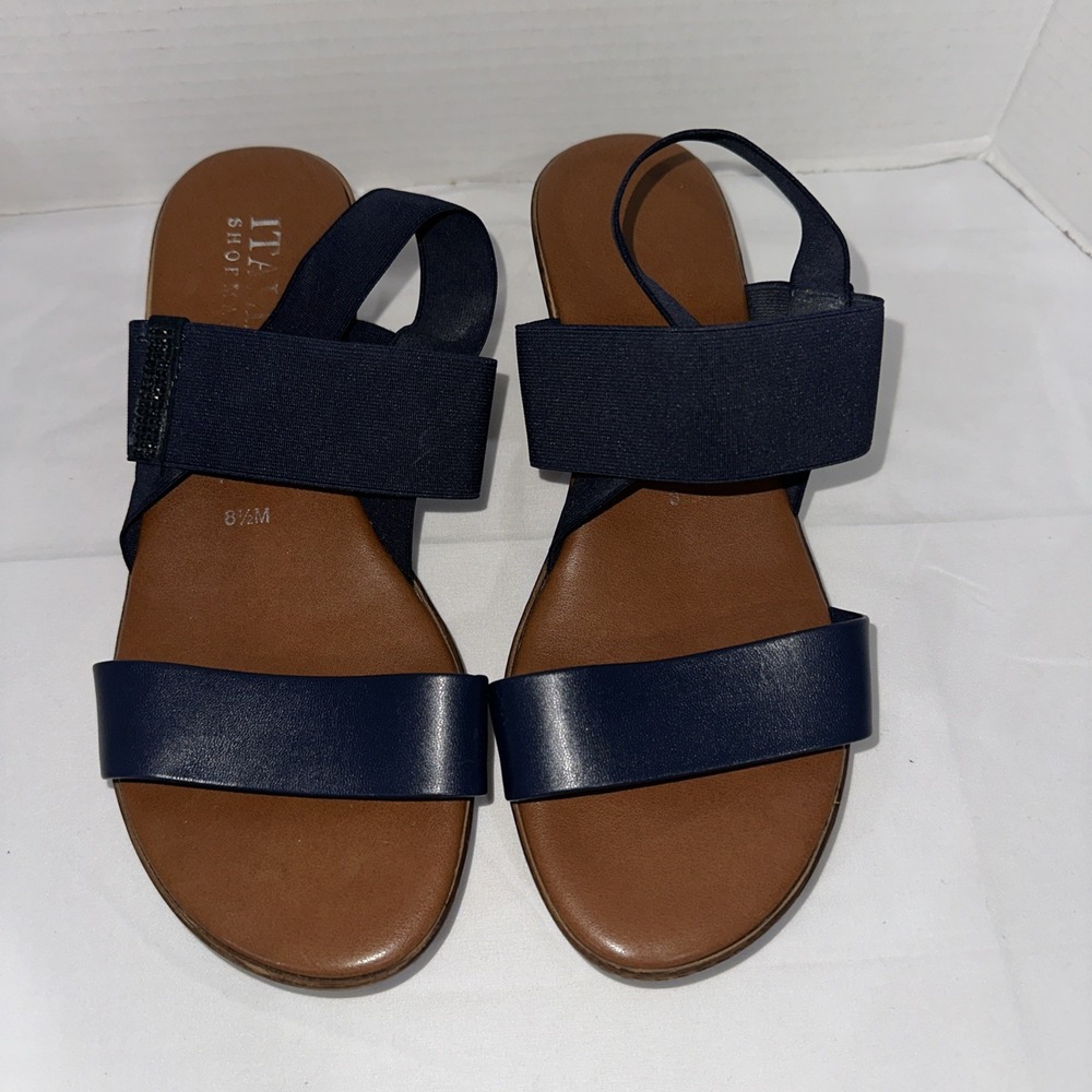 Italian Shoemakers Made In Italy Women's Navy Shoe SIZE  8.5